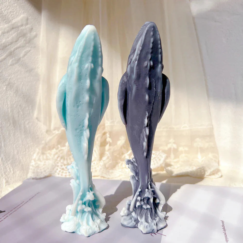 DIY Ocean Humpback Whale Silicone Candle Moulds - Unique Marine Sea Life