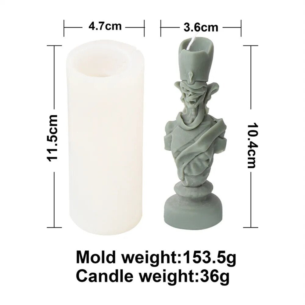 Ancient Greek Pharaoh Sacrificial Knight Candle Mould