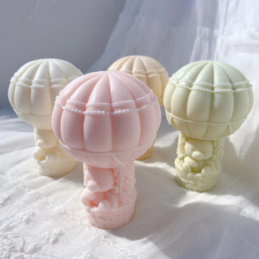 Teddy Bear in A Balloon Candle Mould