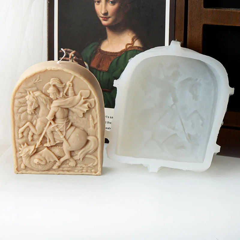 Jesus Enthronement Silicone Mould for Candle Making