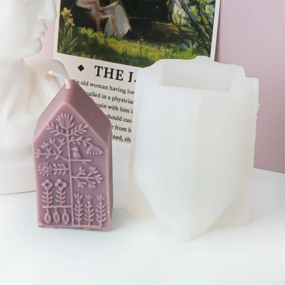 Square Totem Pattern Candle Mould for Home Decor
