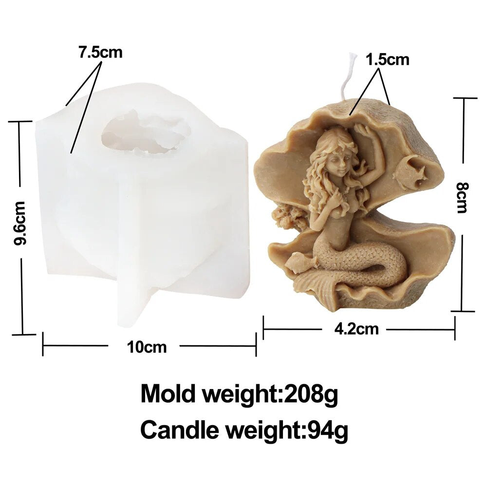 Mermaid Candle Mould