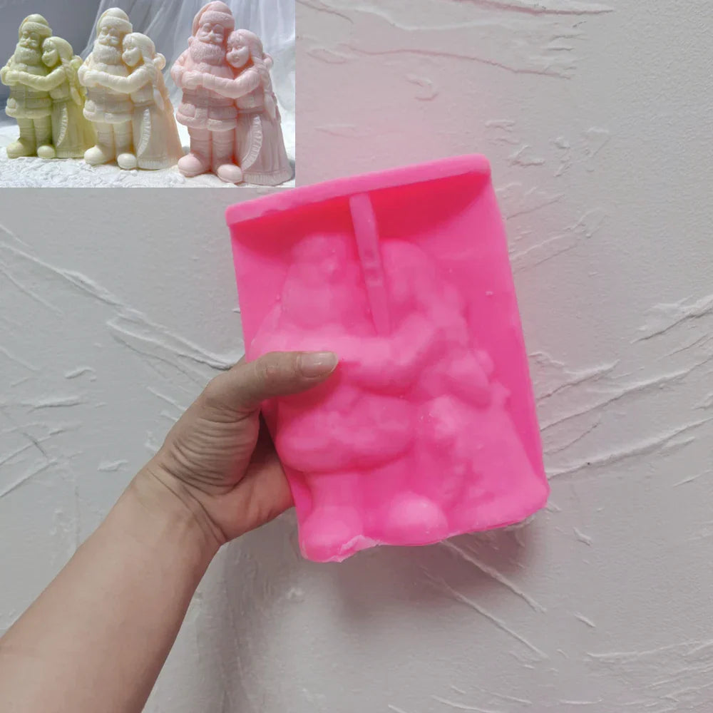 Mr. and Mrs. Santa Candle Mould