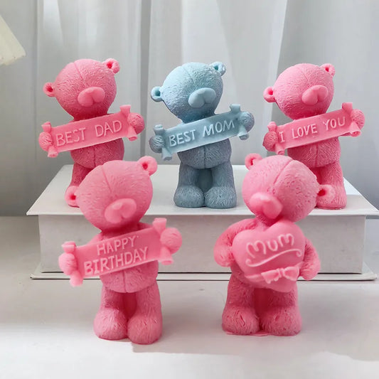 Confession Bear Silicone Candle Mould