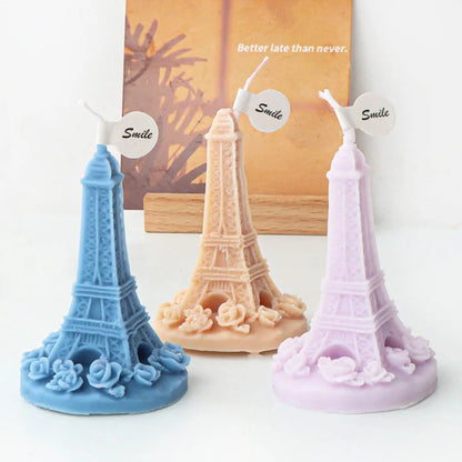 Eiffel Tower Pisa Tower Silicone Candle Mould