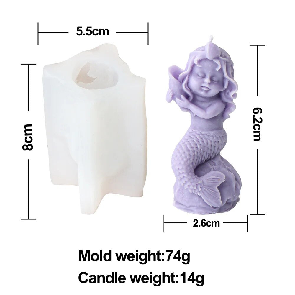 Mermaid Candle Mould