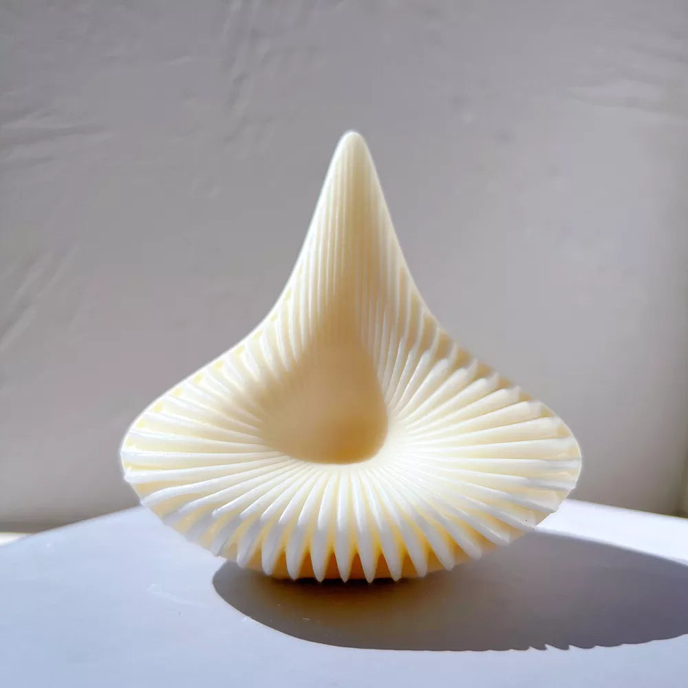 Geometric Pyramid Ribbed Candle Silicone Mould