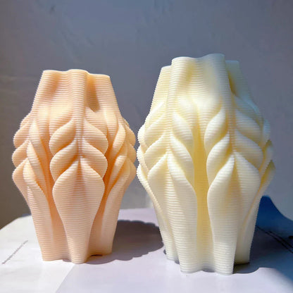 Geometric Wave Twirl Silicone Candle Mould