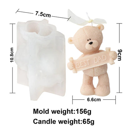 Confession Bear Silicone Candle Mould