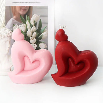 Big Heart Candle Mould Silicone