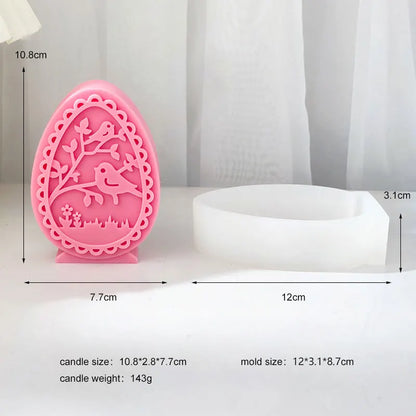 Easter Rabbit Silicone Candle Moulds