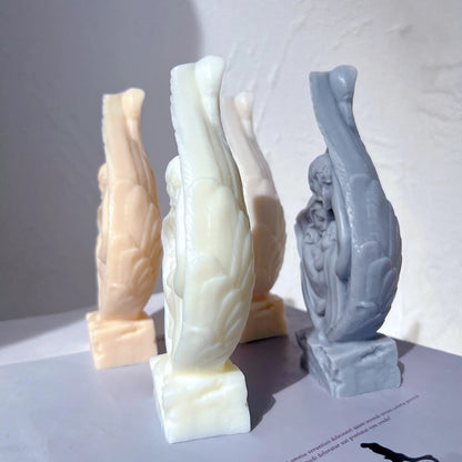 Holy Family in Angel Wings Candle Mould