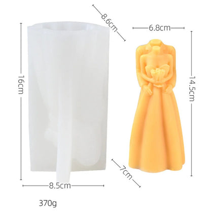 Bride & Groom Candle Mould