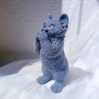 Standing Cat Candle Silicone Mould