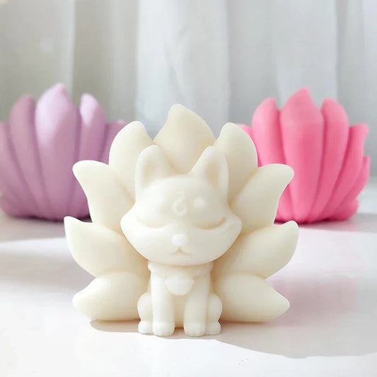 Nine Tailed Fox Silicone Candle Mould