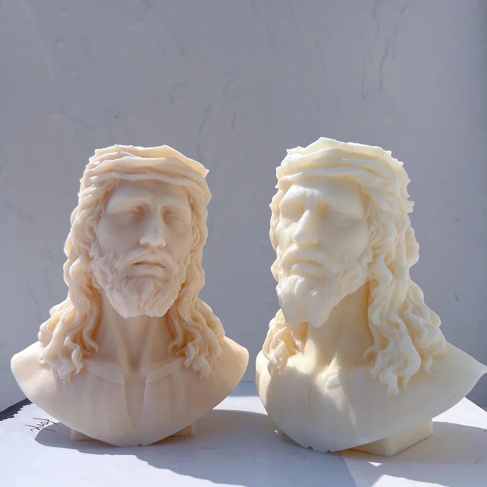 Unique Bust Sculpture Jesus Statue Silicone Mould