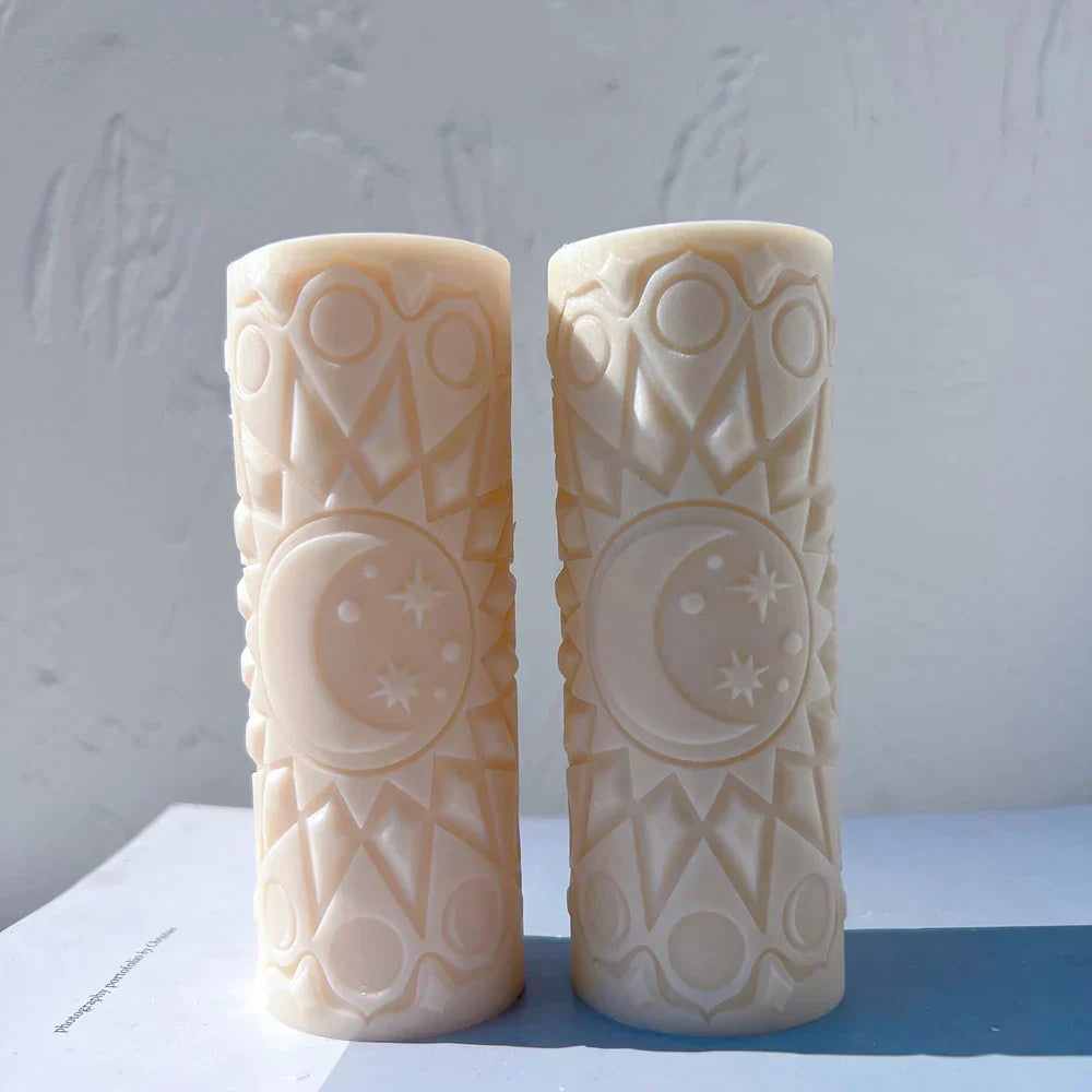 Moon Mandala Silicone Candle Mould