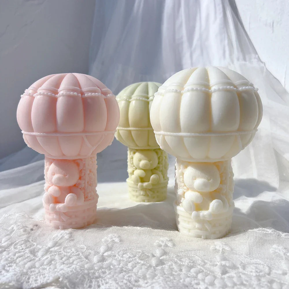 Teddy Bear in A Balloon Candle Mould