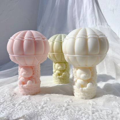 Teddy Bear in A Balloon Candle Mould