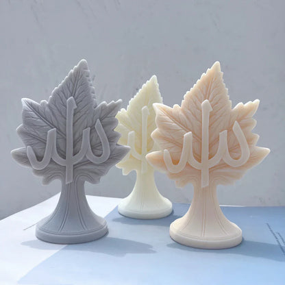Leaf Allah Muhammad Candle Silicone Mould