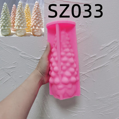 Bowknot Christmas Tree Silicone Candle Mould