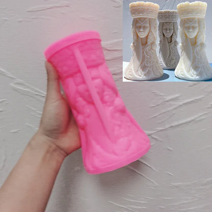 Chess King Queen Knight Rook Candle Mould