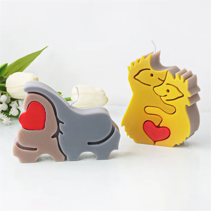 Mother's Day Cute Animals Series Candle Moulds