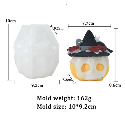 3D Evil Pumpkin Candle Mould