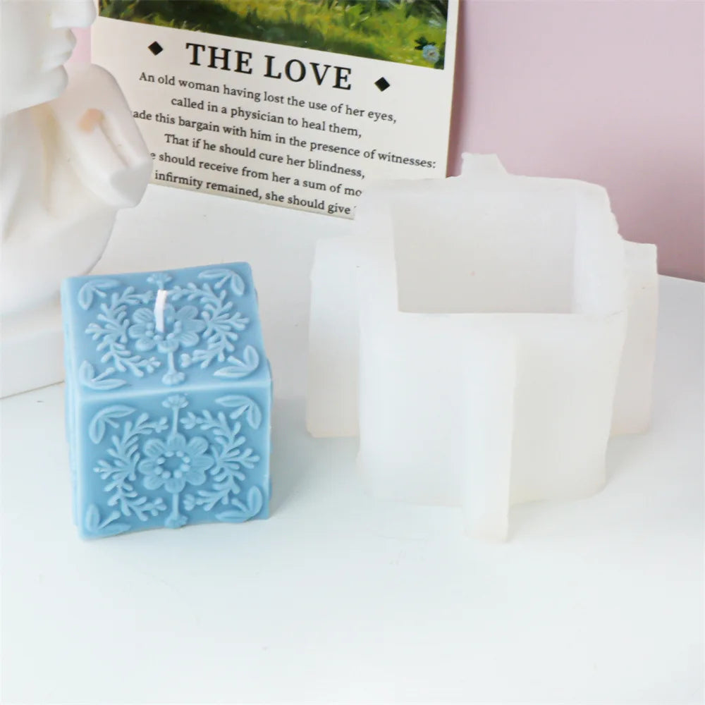 Square Totem Pattern Candle Mould for Home Decor