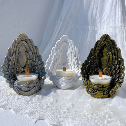 Angel Wings Tea Light Candle Holder Silicone Candle Mould