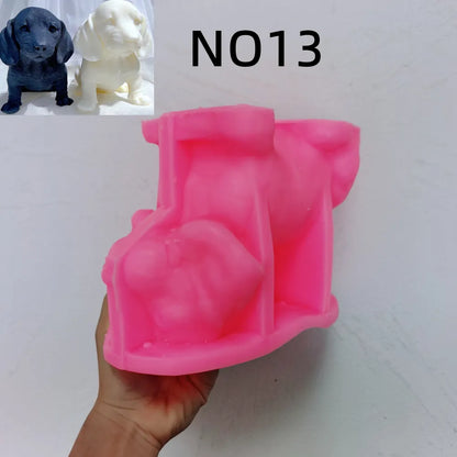 Puppy Candle Moulds Silicone