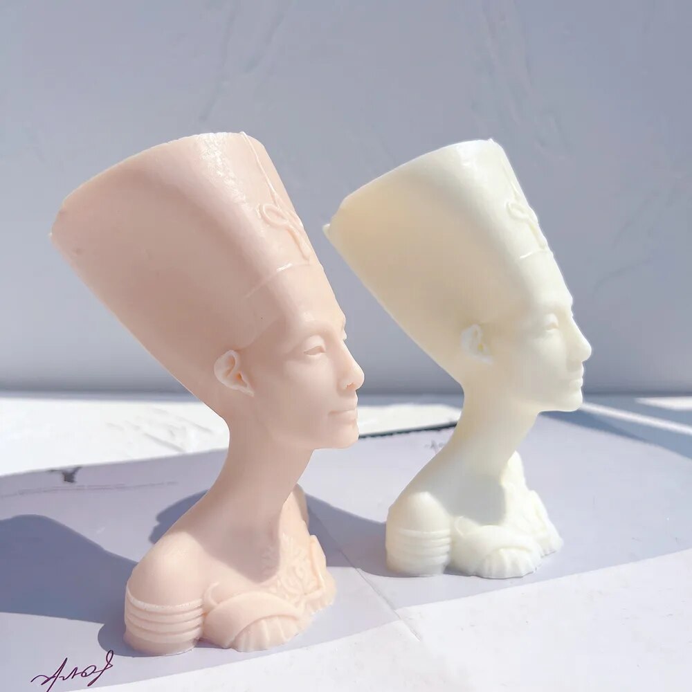 Nefertiti Egyptian Statue Silicone Candle Mould