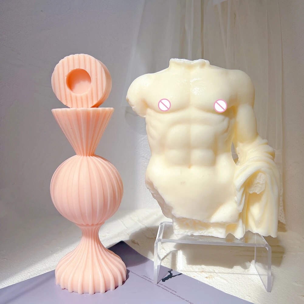 Greek Roman Torso Antique Body Sculpture Unique Candle Mould