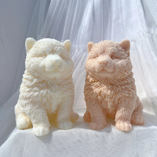 Malamute Puppy Dog Candle Mould