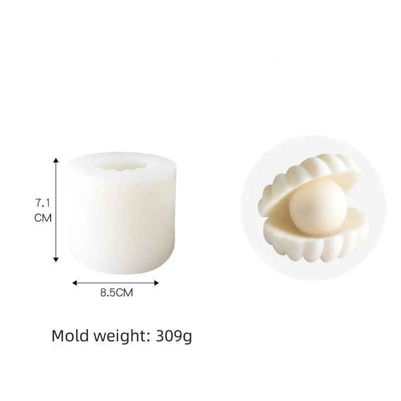 Pearl Shell Silicone Candle Mould
