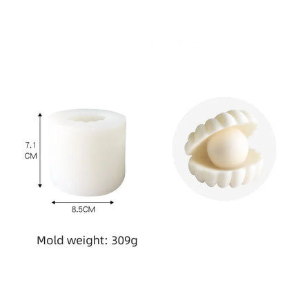 Pearl Shell Silicone Candle Mould