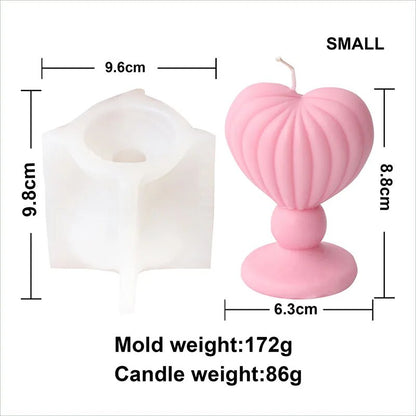 DIY Love Candlestick Silicone Mould