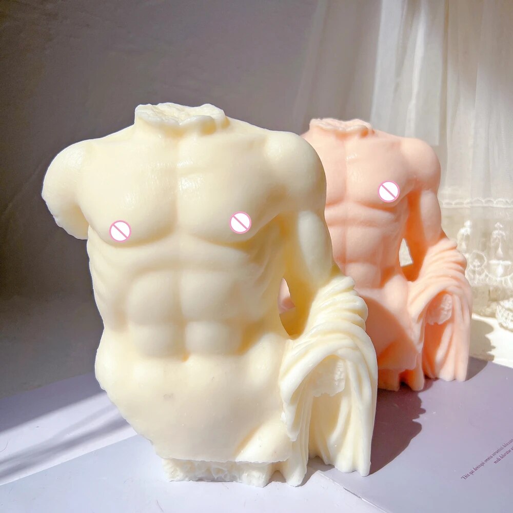 Greek Roman Torso Antique Body Sculpture Unique Candle Mould