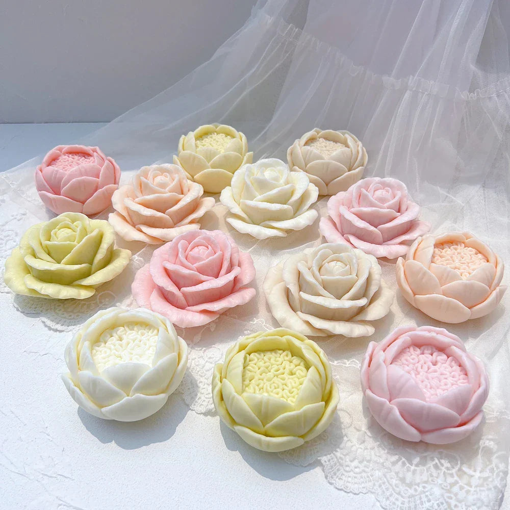 Rose Shaped Candle Mould