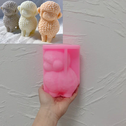 Cute Sheep Silicone Candle Mould