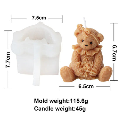 DIY Photo Frame Bear Candle Mould
