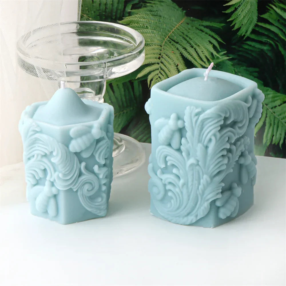 Honey Bee Blossom Pillar Candle Mould