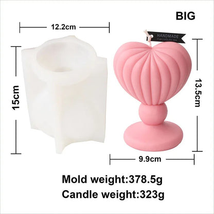 DIY Love Candlestick Silicone Mould