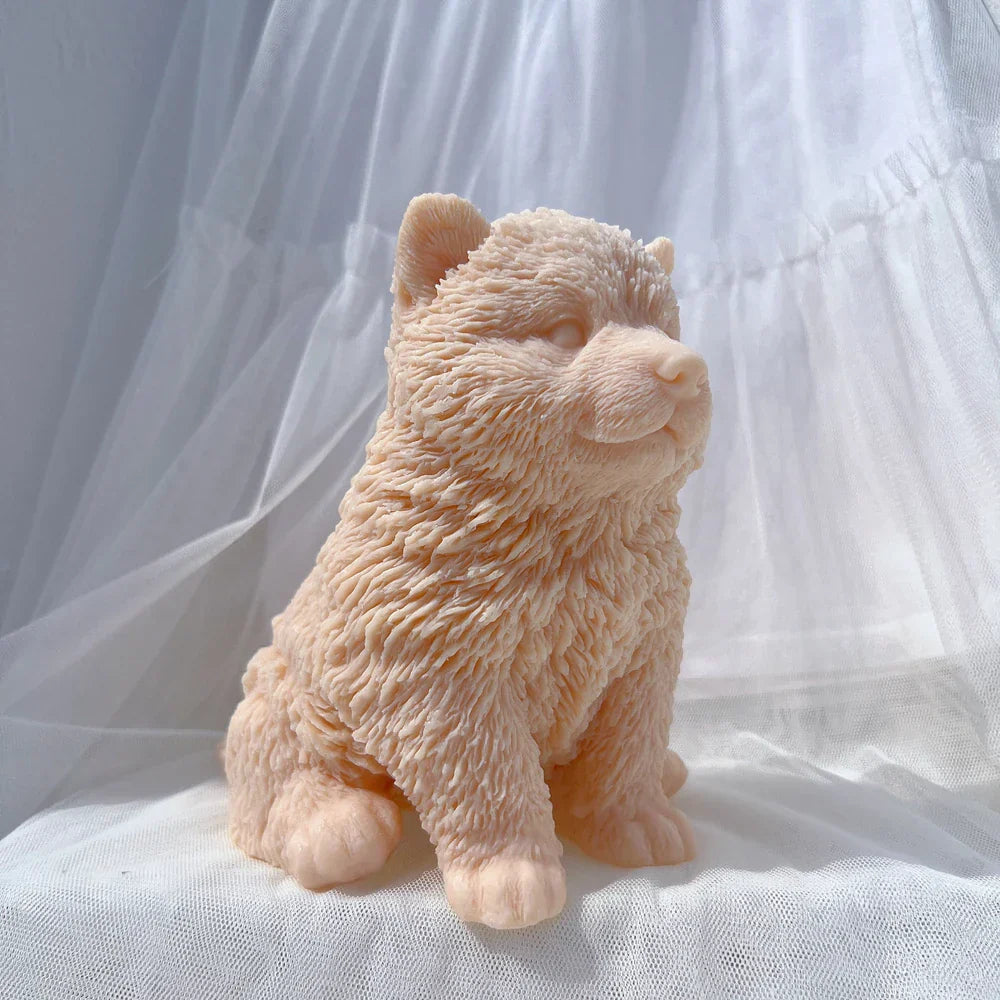 Malamute Puppy Dog Candle Mould