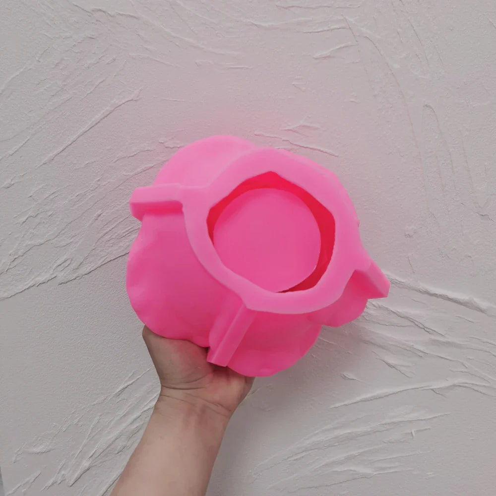 Rose Shaped Tea Light Holder Candle Mould