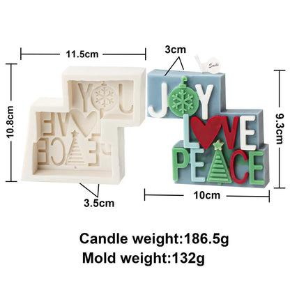 Christmas Joy Candle Moulds
