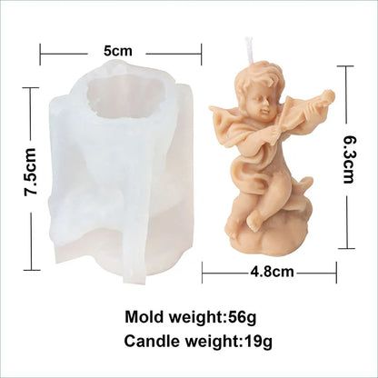 Cute Angel Theme Silicone Candle Mould