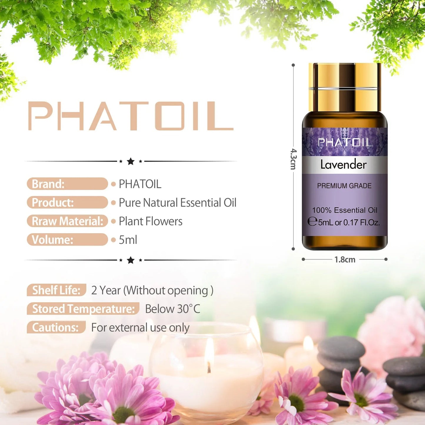 15pcs set Natural Plant Aroma Fragrance Oils for Candle Making