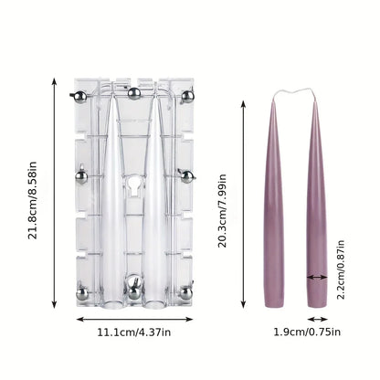 Dipped Pillar Duo Candle Mould