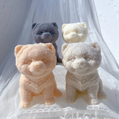 Pomeranian Dog Puppy Candle Mould